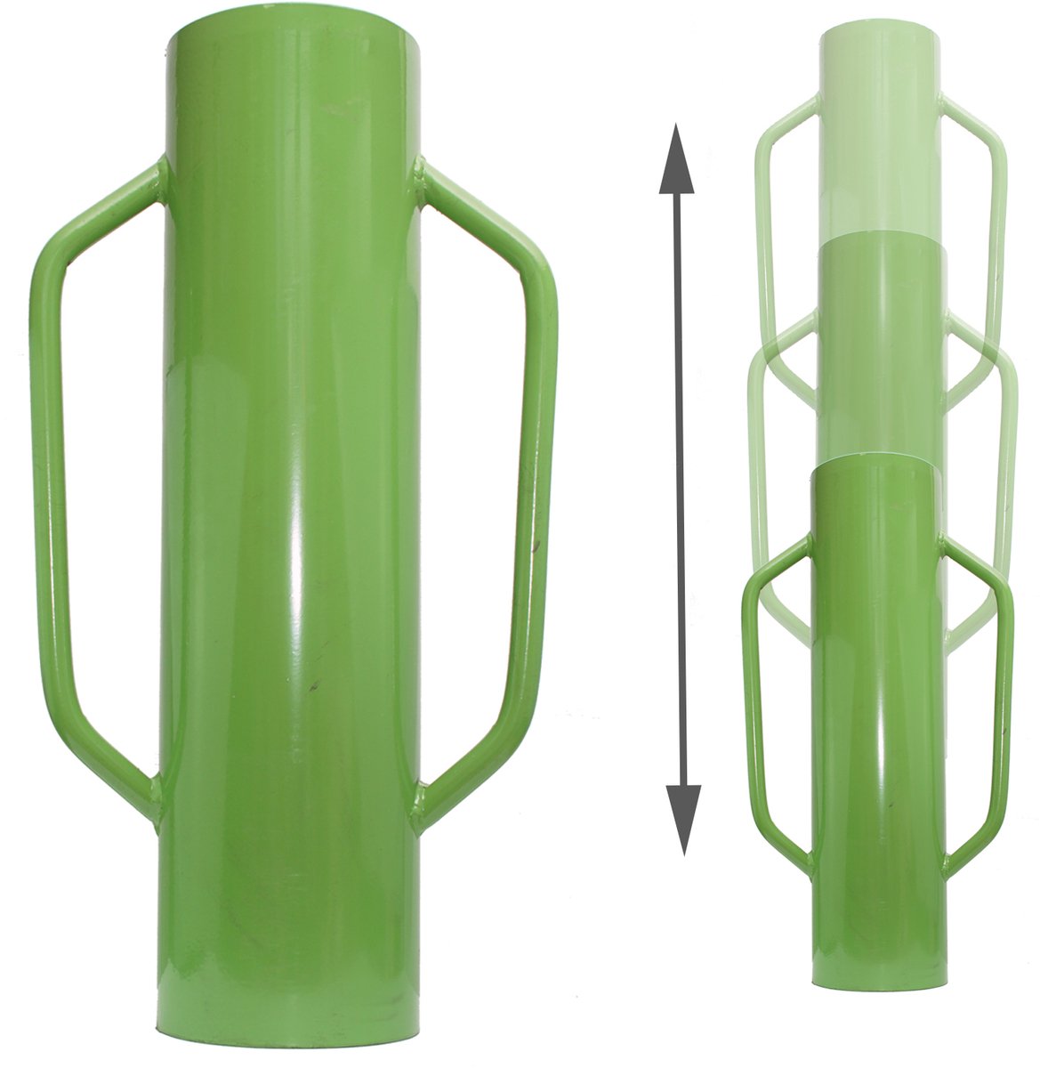 TRUTZHOLM Handheimachine 60cm 18kg - Palenrammer Ø 14.5cm Staal - Handmatige Heimachine Afrasteringspaal Grote Moestuin Bouw