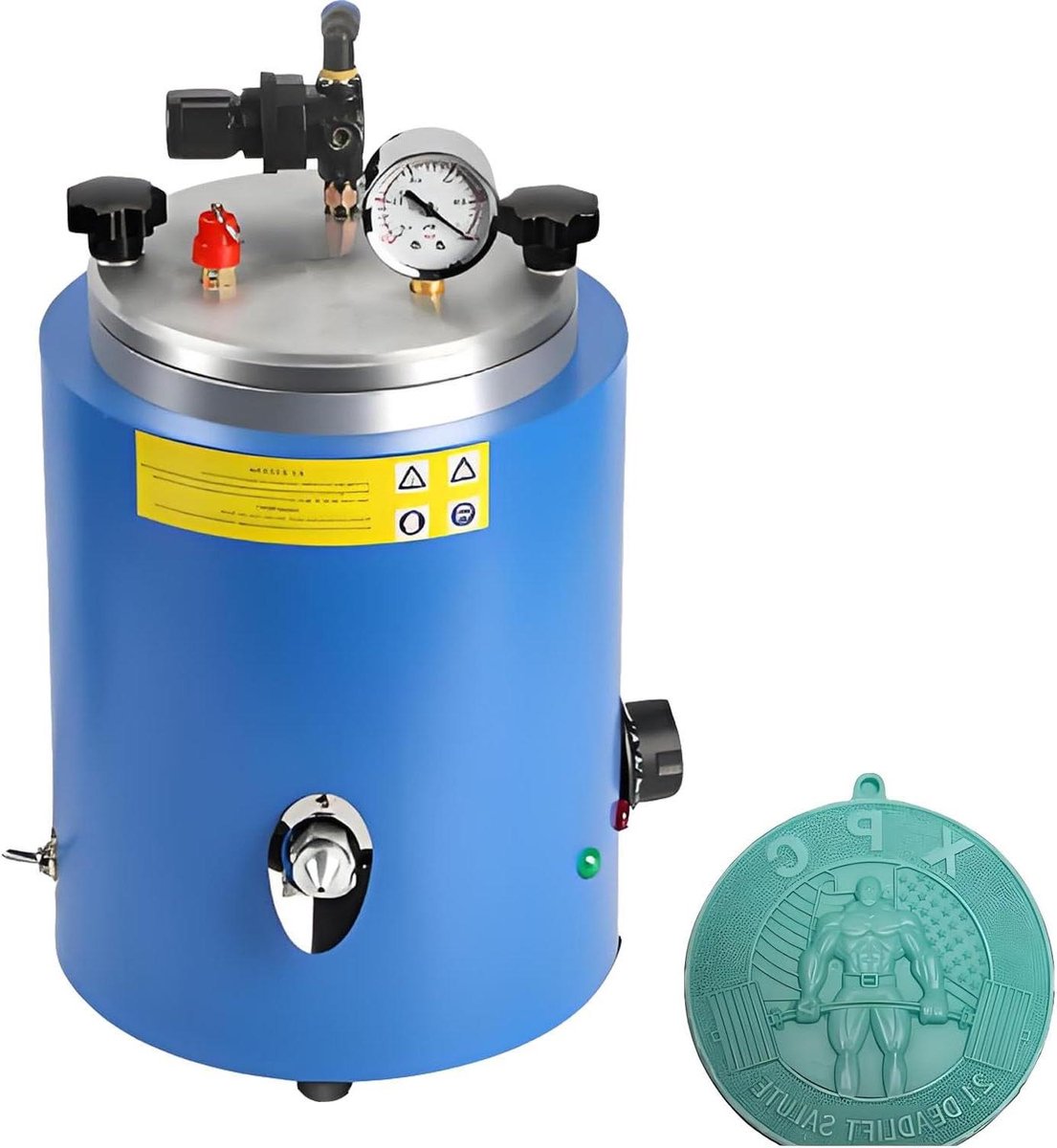 Wasinjectiemachine - Gietwas Injector - Sieraden Maken - Nauwkeurige Temperatuurregeling - 2.2 Liter Tank - Grijs