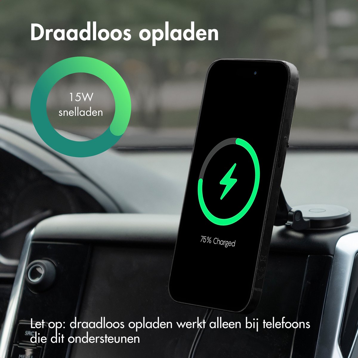 imoshion Telefoonhouder Auto met Magnetisch Opladen - Geschikt voor MagSafe - Dashboard - GSM Houder - Auto Accessories — cadeau in Cadeau-ideeën - foto 4