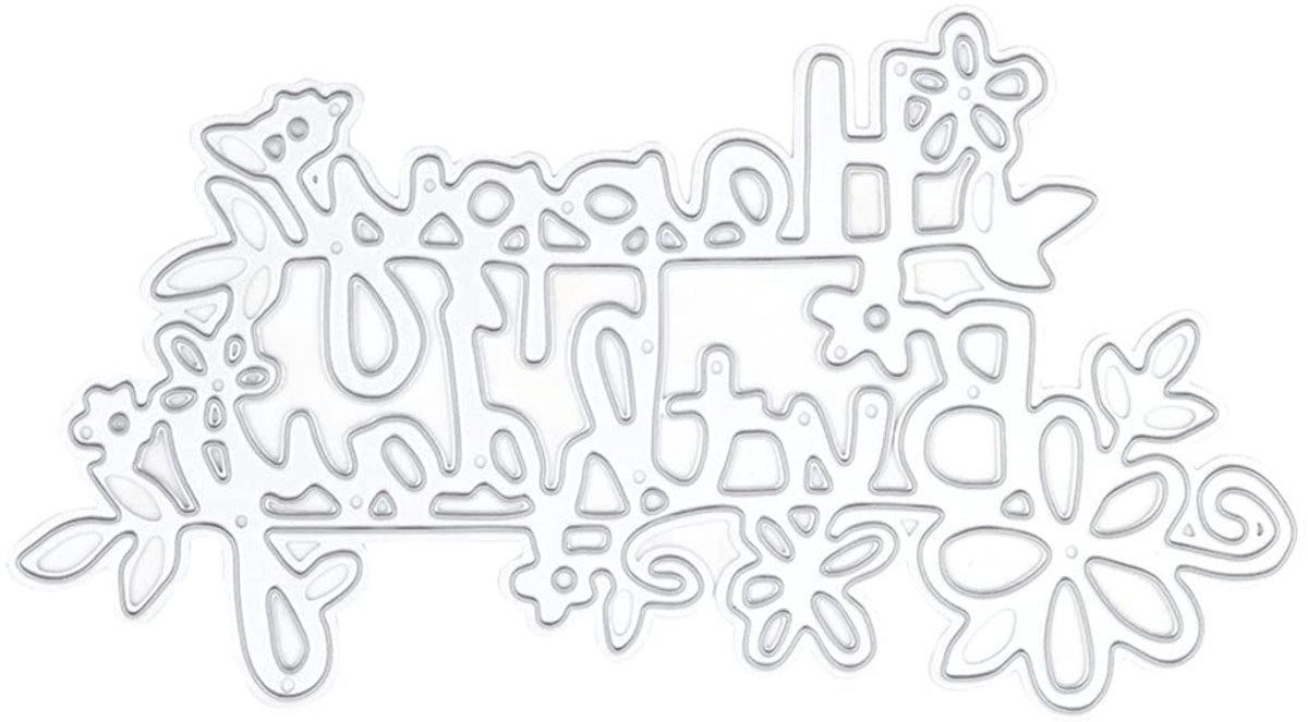 Dailygoods- Snijmatrijzen Gelukkige Verjaardag - Metalen Stencil - DIY Plakboek - Emboss Kaarten - Wenskaarten/Uitnodigingen - Veilig en Mooie Snijkanten - Stansmessen