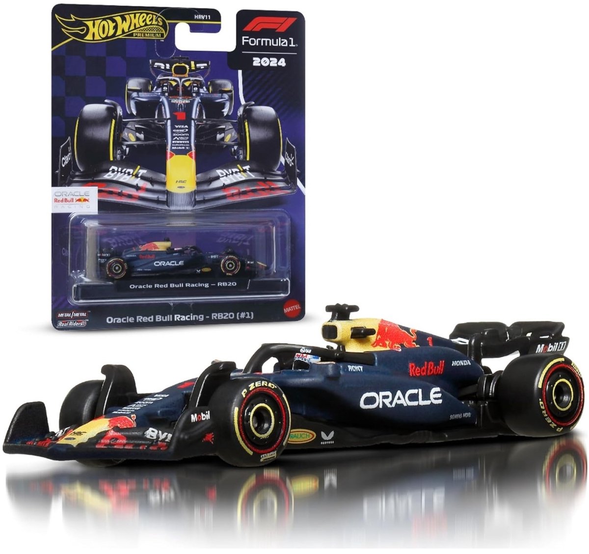 Hot Wheels Premium Metalen Formule 1 Verzamelbaar Speelgoed Raceauto - Max Verstappen Red Bull