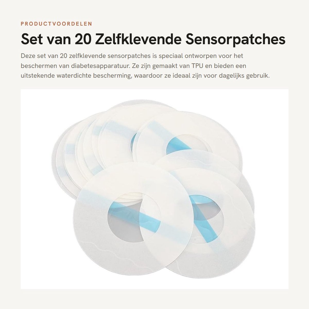 Dailygoods- Covers 20 Stuks - Zelfklevende Sensorpatches - Transparant - Waterdicht - Comfortabel - Bescherming tegen irritatie