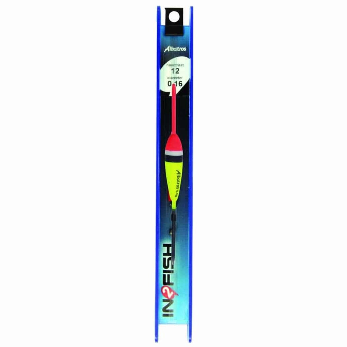 Albatros Tuig TR24 met P7 dobber 9,5 cm 0,5 gram lijn 0,16 mm haakmaat 12
