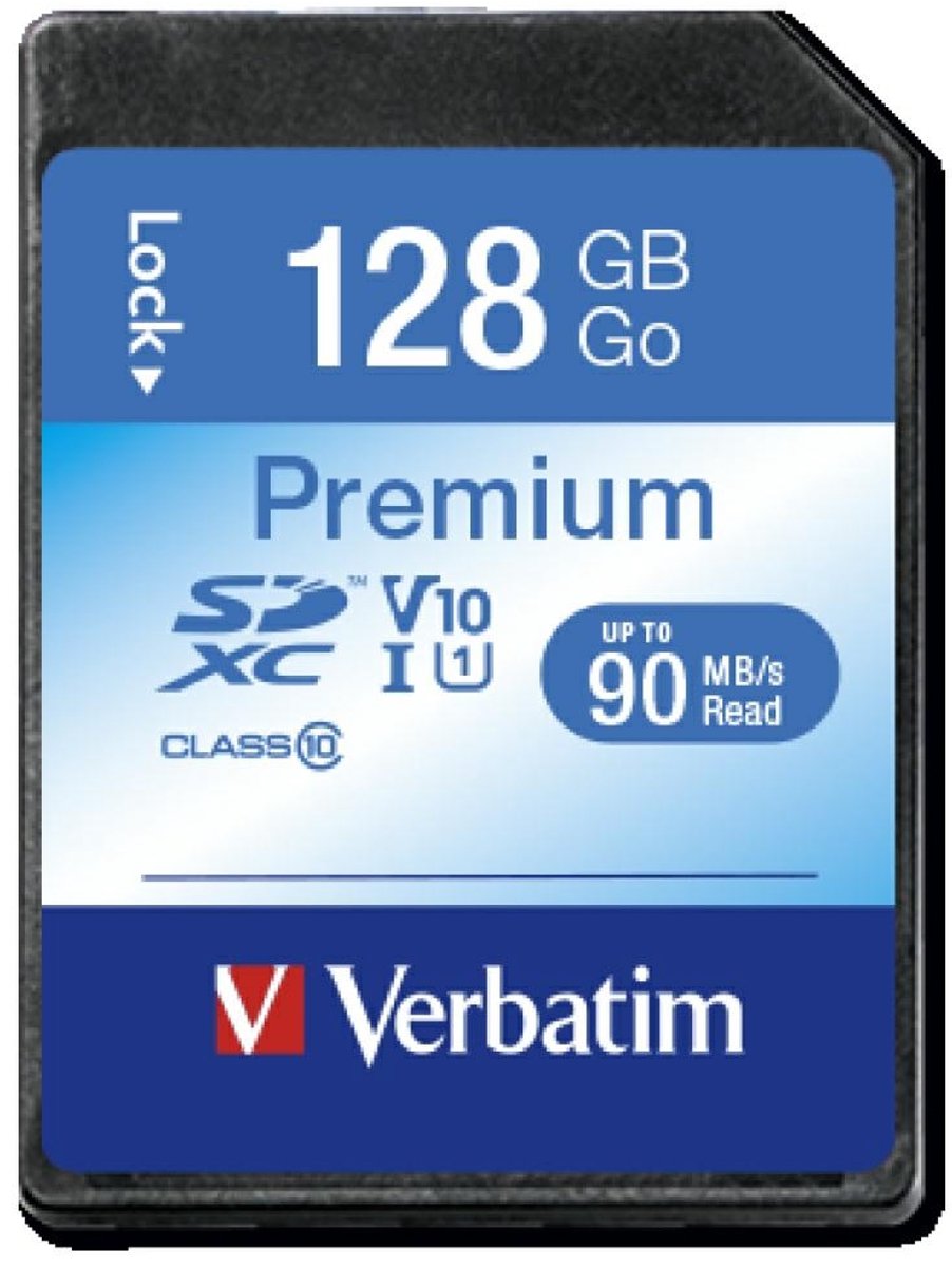 Verbatim SDXC kaart 128GB