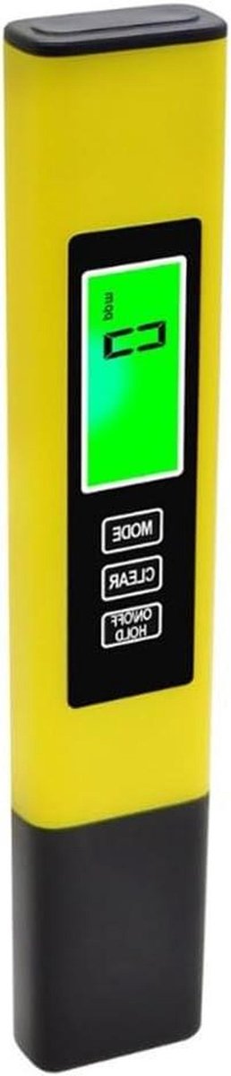 Digitale Waterkwaliteit Tester - Geleidbaarheid Meter Pen - Waterkwaliteit Meten - 3-in-1 Multifunctioneel - 0-9999 PPM - Geel