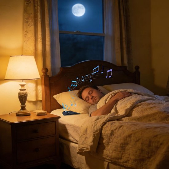 Slaapkussen Luidspreker - Onderkussen Speaker - Rustig Slapen - Botgeleidingstechnologie - 157 cm - Wit — afbeelding 2