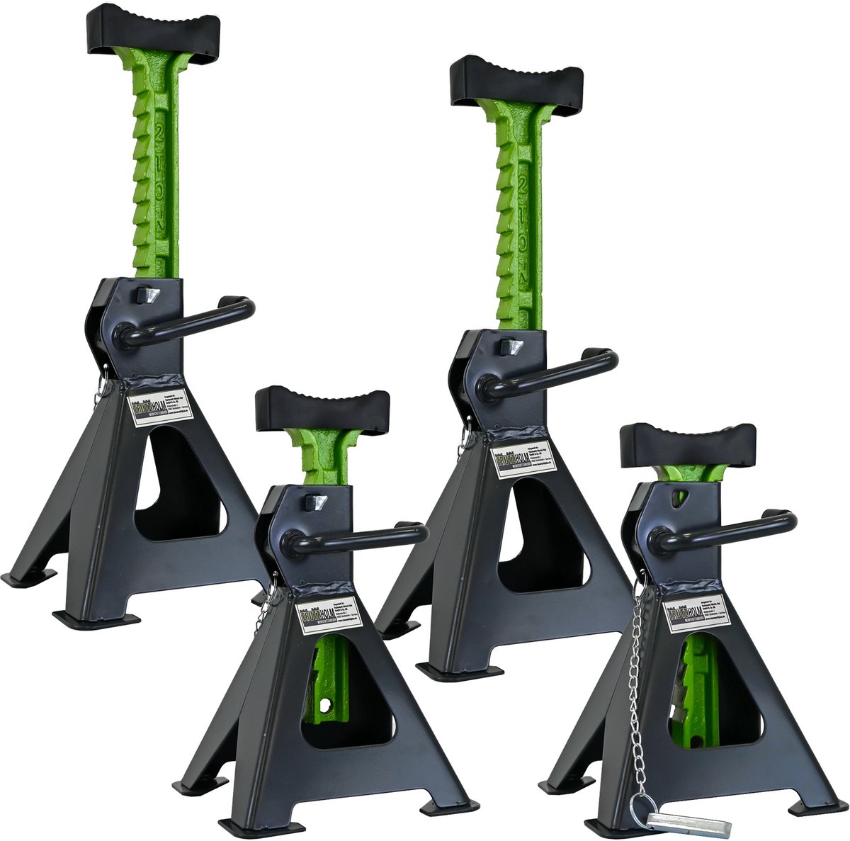 TRUTZHOLM Assteunen Set van 4 - Steunbokken 2 Ton per stuk - Heavy Duty Kriksteunen Auto Garage 280-430mm Verstelbaar Set