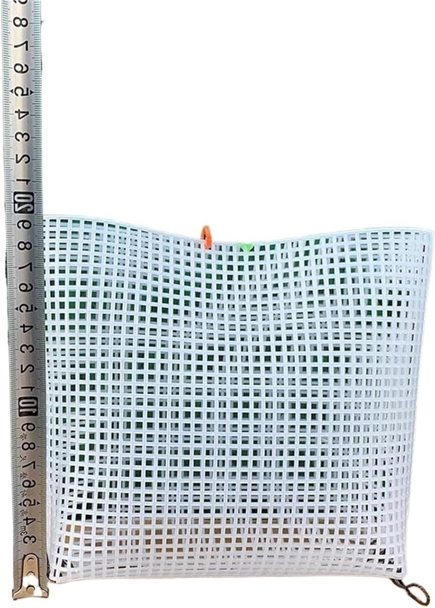 Plastic canvas - Netstof voor tassen - Tassen maken - Voorgesneden mallen - 1 set - Wit