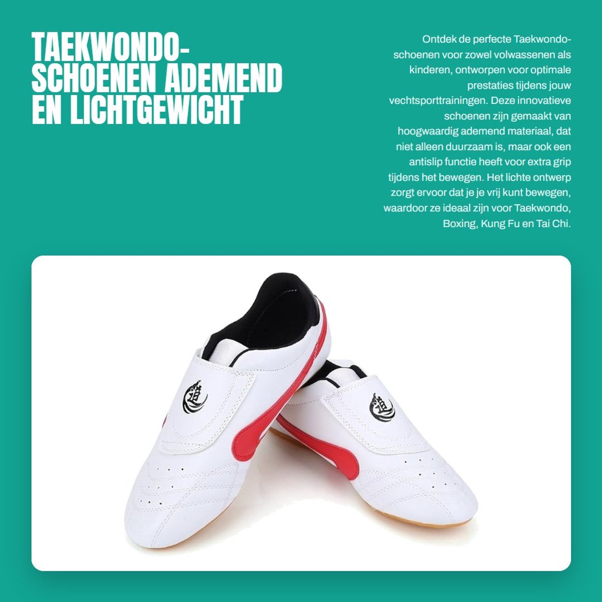 Dailygoods- Taekwondo-schoenen ademend - Antislip - Duurzaam - Lichtgewicht - Kung Fu - Tai Chi - Comfortabele beweging - Martial Arts Schoenen