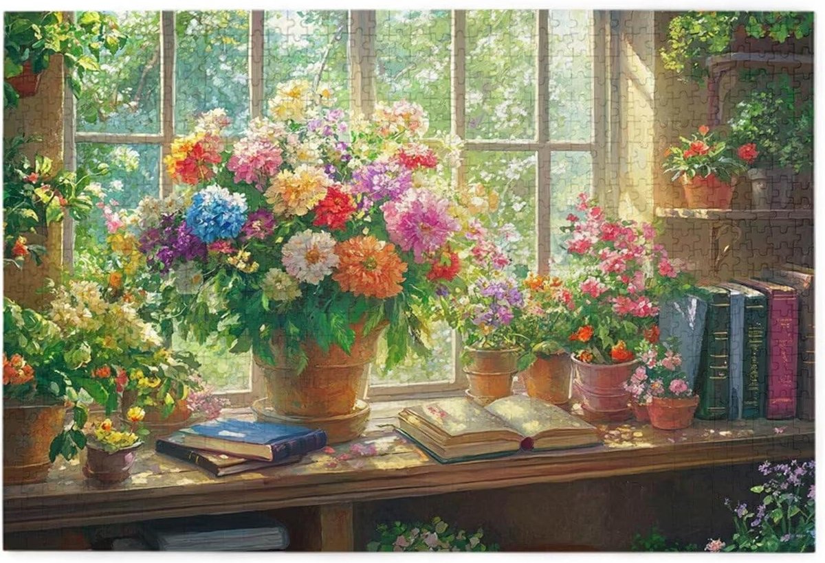Houten Puzzel - Volwassen Puzzel - Familie Spel - 3000 Stukjes - 81x122 cm - Gekleurd