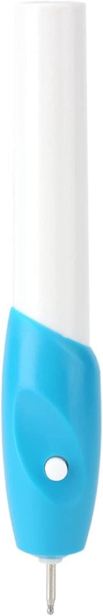 Graveerpen - Handgereedschap - Voorwerpen Personaliseren - Draadloos Werken - 21x11x3 cm - Blauw Wit