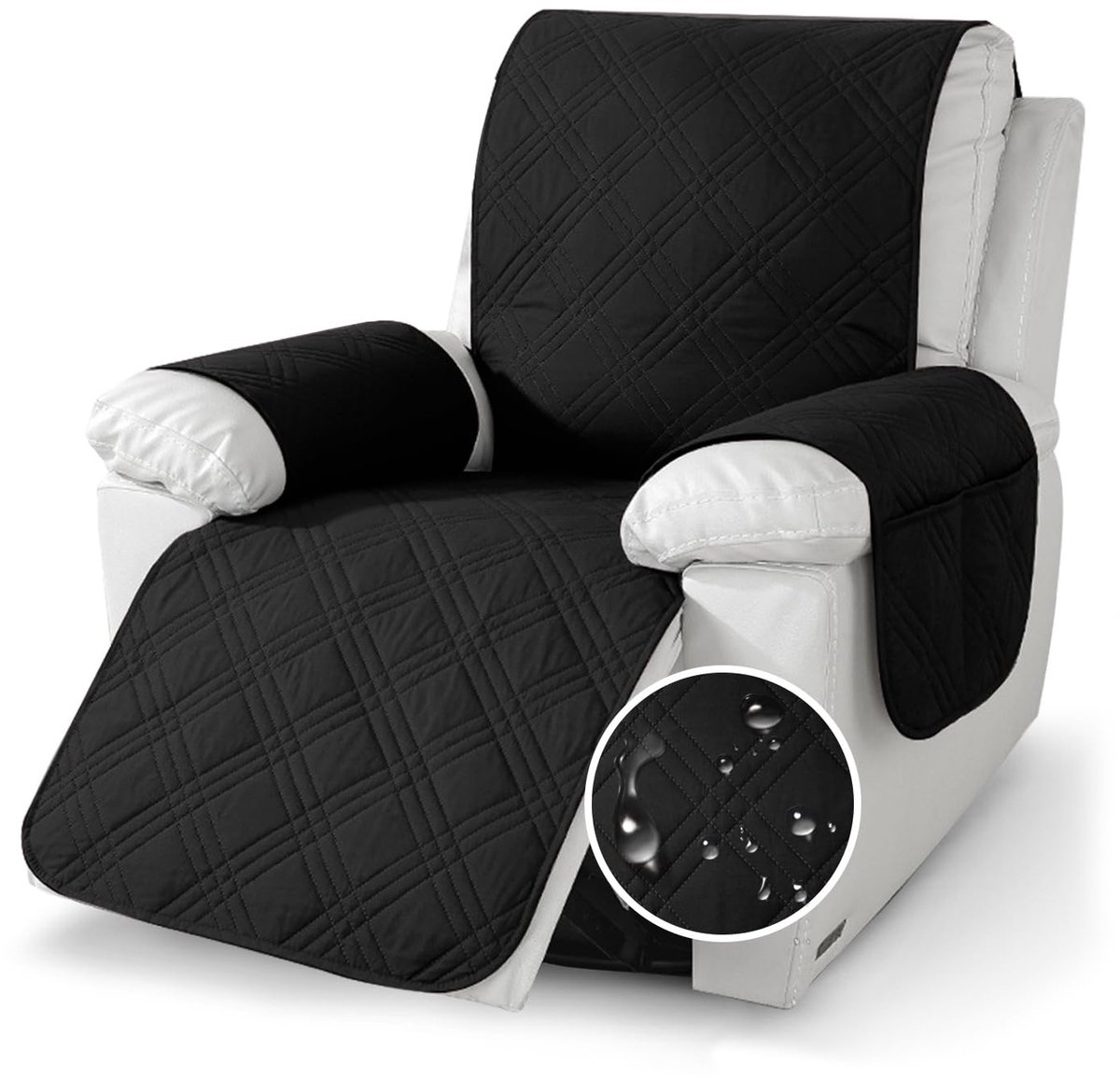 Dailygoods - Waterdichte Relaxfauteuilhoes met Antislip en Zakken