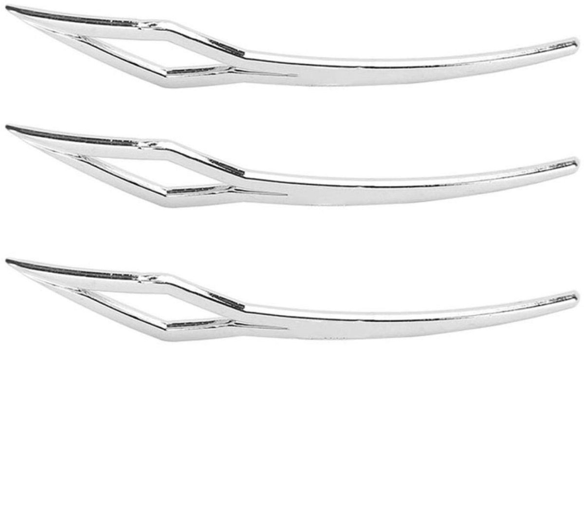 Dailygoods- Dreadlock Naald - 3 Stuks - Vlechtnaald Tool - Geschikt voor Micro/Middelgrote/Grote Haar - Handzaam - Glad Metalen Punt - Haarnaald