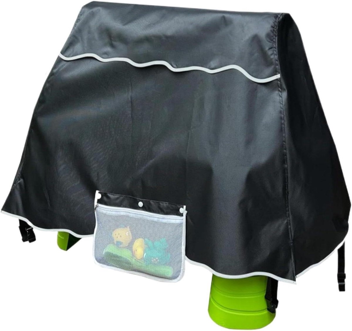 Watertafelhoes - Beschermhoes Tafel - Buitenspelen Beschermen - Waterdicht UV-bescherming - 94 x 56 x 65 cm - Zwart