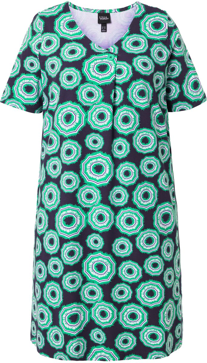 Ulla Popken - Dames - Jersey jurk - Grasgroen - Maat 50+