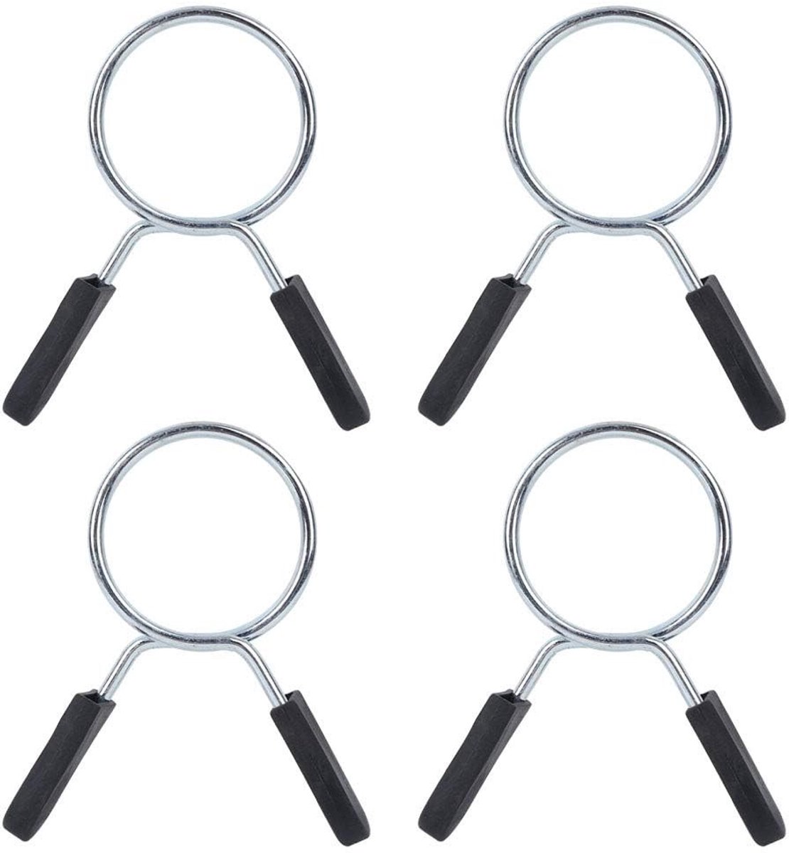 Dailygoods- Gewichtschijf Clips - All-Staal Constructie - 28mm/30mm/50mm - Veerbelaste Sluiting - Veilig voor Thuis Workout - Robuuste Grip - Gewichtschijfbevestiging