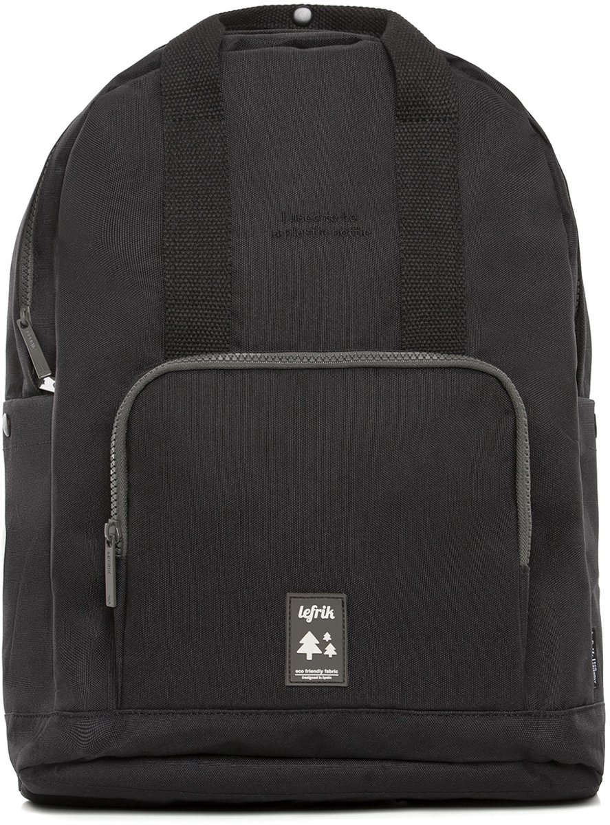 Lefrik Capsule Laptop Rugzak - Recycled Materiaal - 14 inch - Zwart
