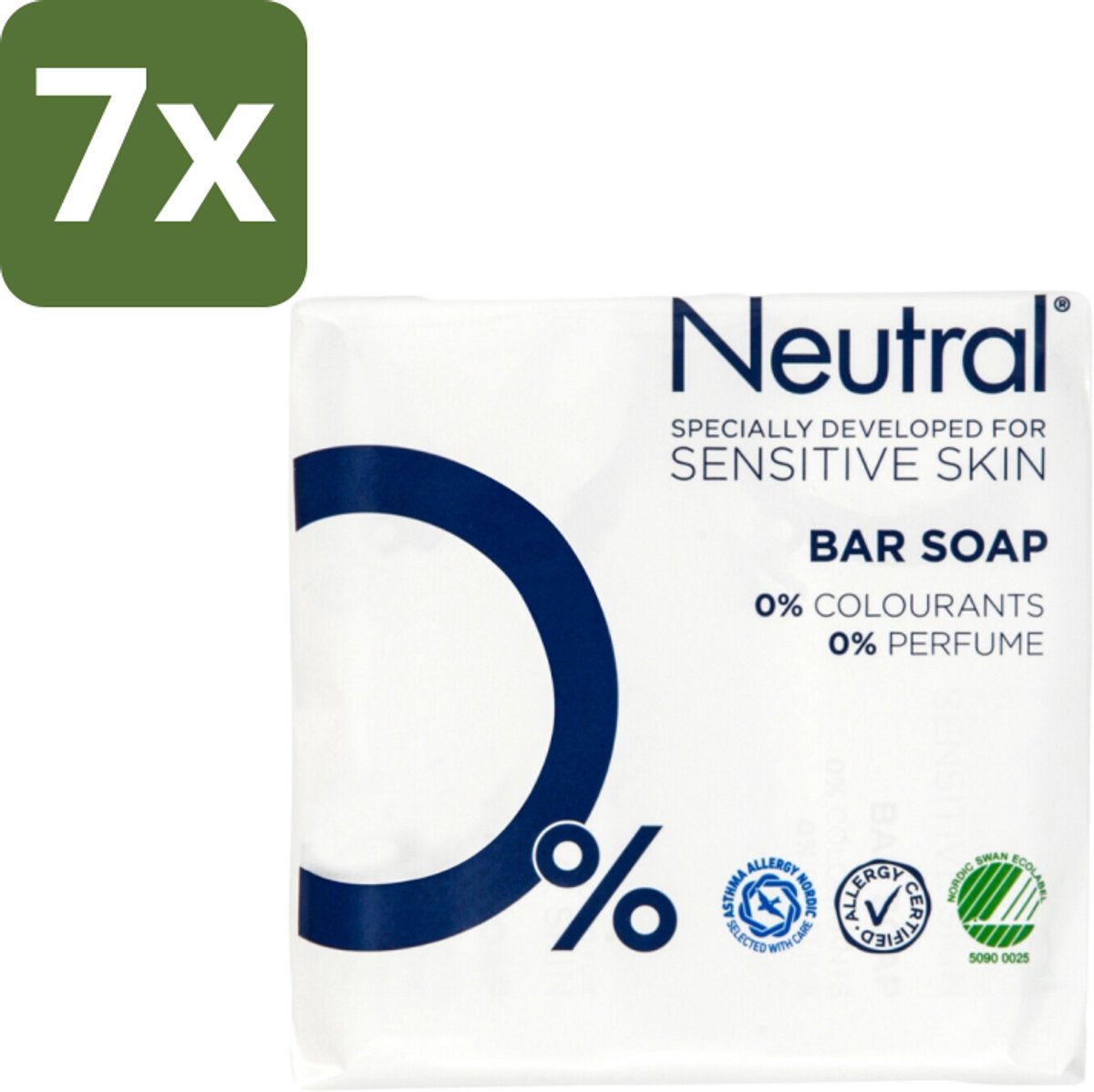 Neutral - Zeep - Bar Soap - Gevoelige huid - 2 Bars - Bulkverpakking - 7 stuks
