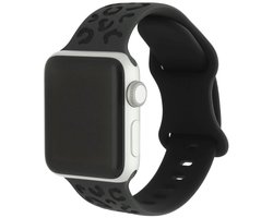 123watches Wild bandje - siliconen - zwart diepgrijs - 44 · 45 · 46 & 49 mm - Geschikt voor Apple Watch series 1/2/3/4/5/6/7/8/9/10/11/12/SE/SE2/SE3/Ultra/Ultra 2/Ultra 3/Ultra 4