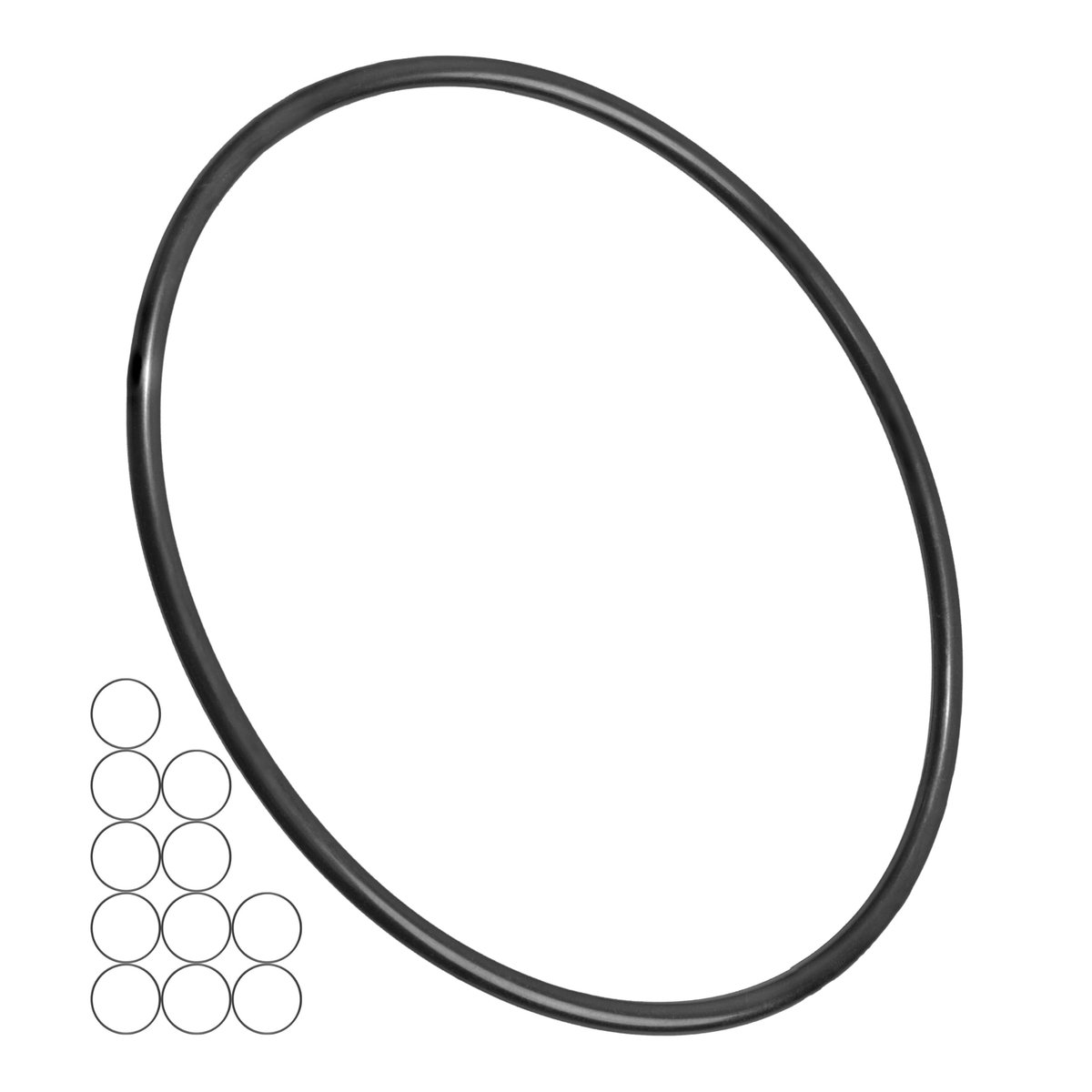 Afdichtringen, set van 12 stuks, DE Ø 90 mm, diameter 82 mm, dikte 4 mm, zwart, nitrilrubber, rubberen ringen voor de - ShopVlot
