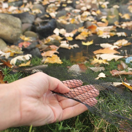 14pcs Pond Mesh for Leaves 3x9m, 1.2cm Fine Mesh, Woven Pond Net Cover to Keep Heron Away Pond Leaf Net Protecting Koi - ShopVlot — afbeelding 3
