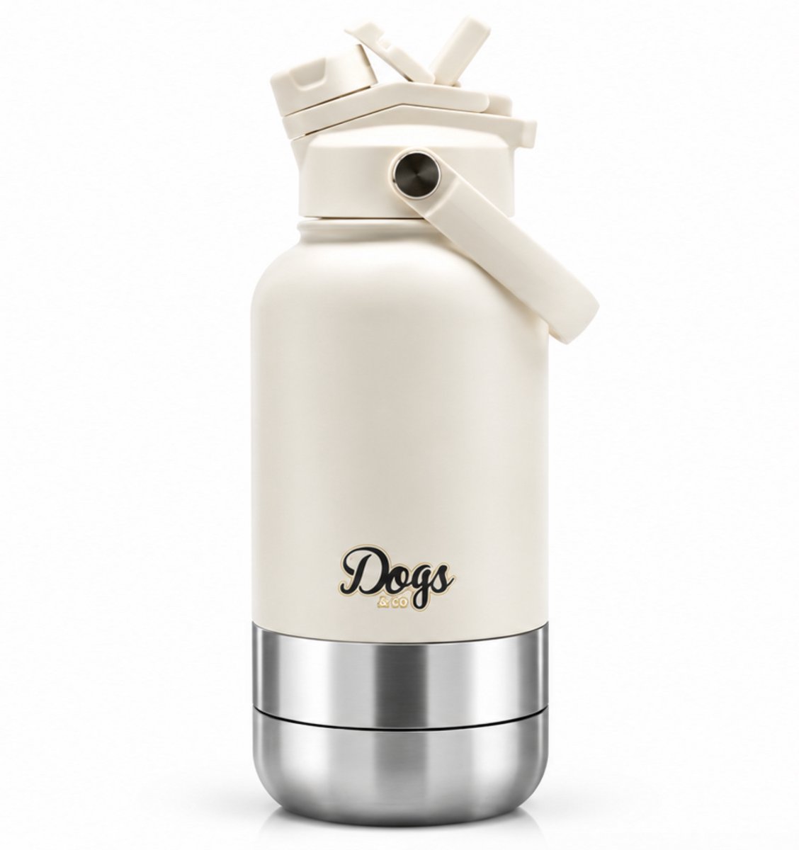 Dogs&Co® Geïsoleerde Draagbare Drinkfles Ecru