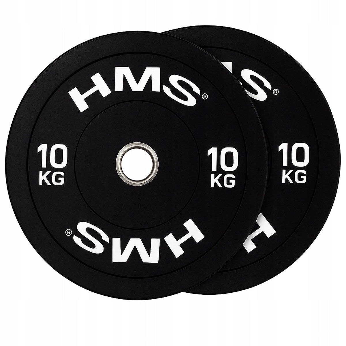2x 10kg bumper Olympische halterschijven - rubberen houderplaten