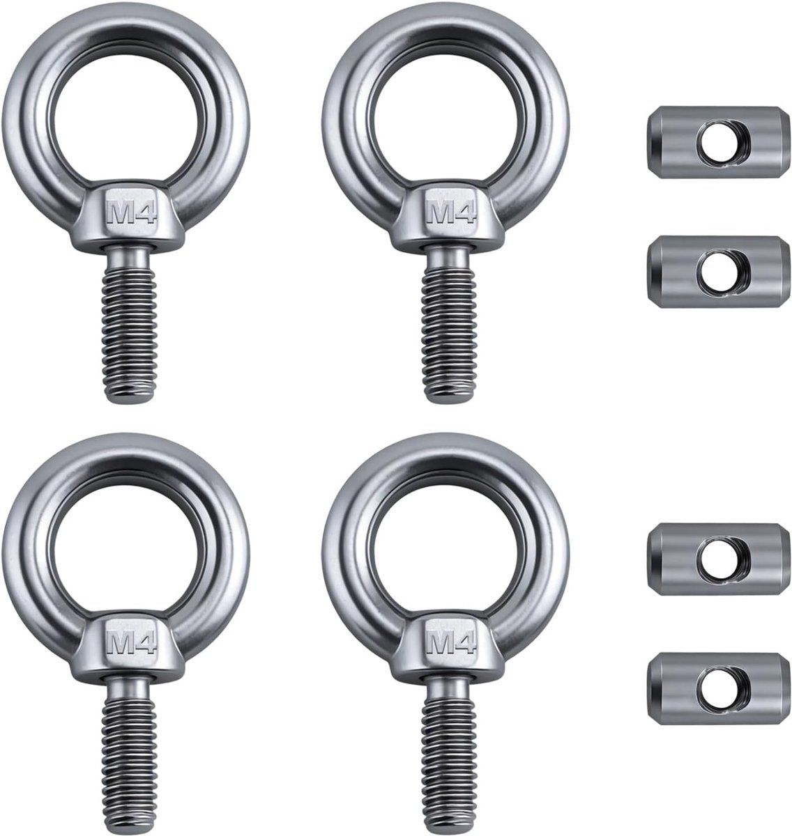 Awning rail stoppers 4 stuks - RVS 304 - Multifunctionele haken - Voor caravan en tent - ShopVlot