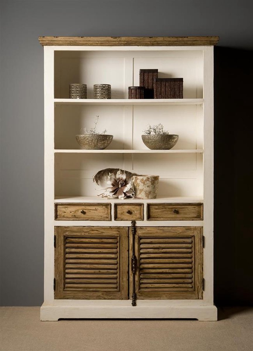 Tower Living Boekenkast Amanda - Wit Hout - 120x35x190cm