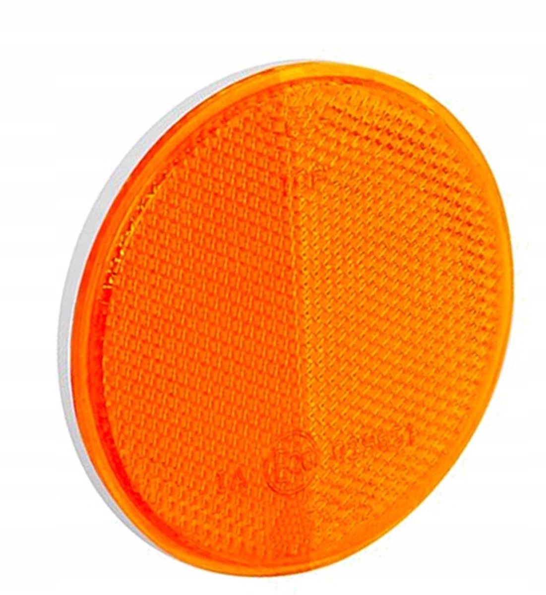 Oranje Ronde Reflector 75mm met Zelfklevende Tape