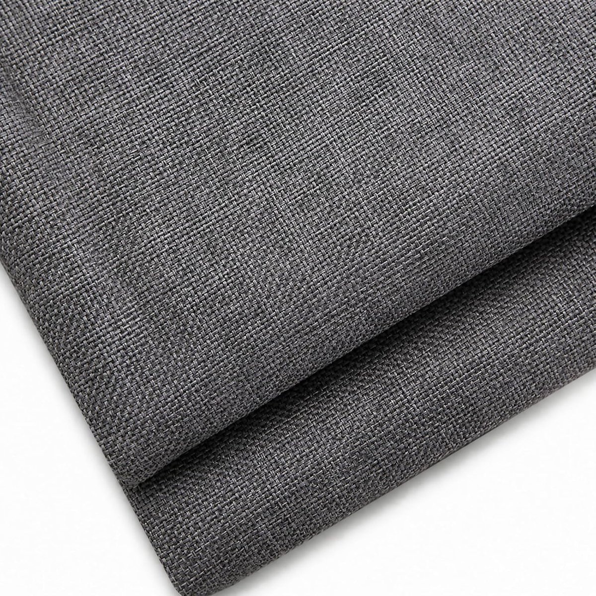 Meubelstof 250x148cm - linnenlook donkergrijs - onderhoudsvriendelijk en duurzaam - ideaal voor banken en fauteuils - ShopVlot