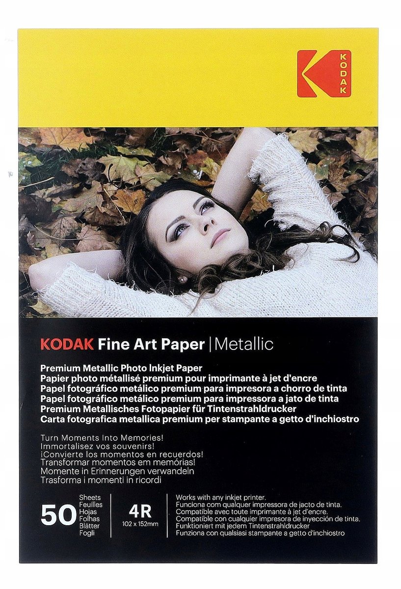 Metaal Papier voor Fotografie 10x15 cm, 240 gr, 50 Vel