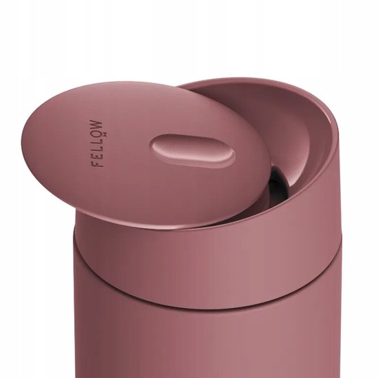 Fellow Carter Slide Thermobeker Poederroze 355 ml - Lekvrij & Warmte-isolerend — afbeelding 2