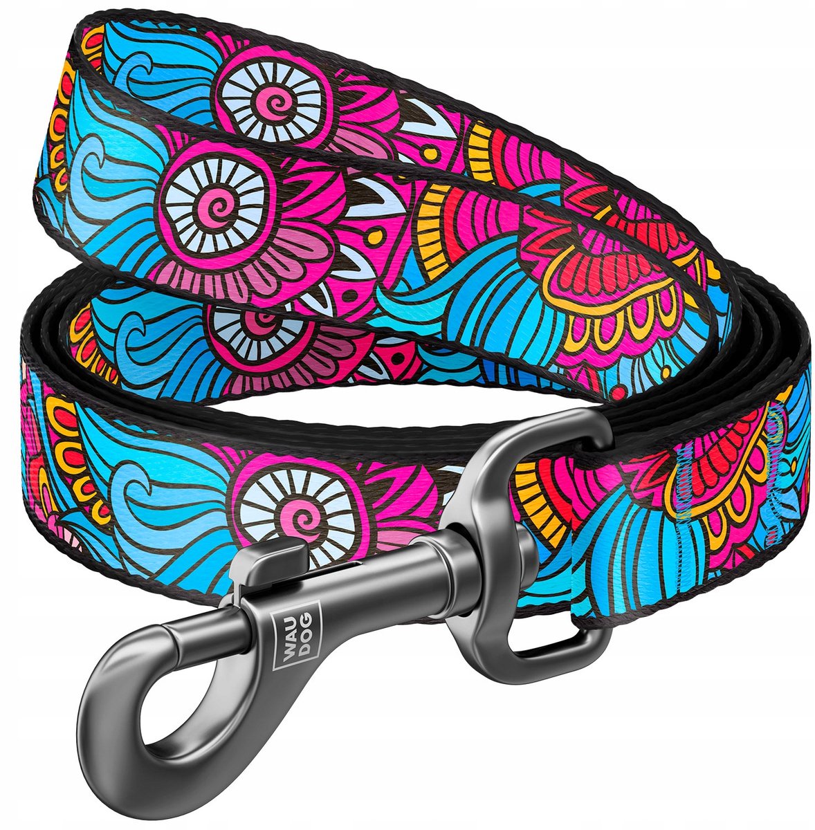 WAUDOG Nylon Hondenlijn - Zomerprint - Maat L-XXL, 122cm