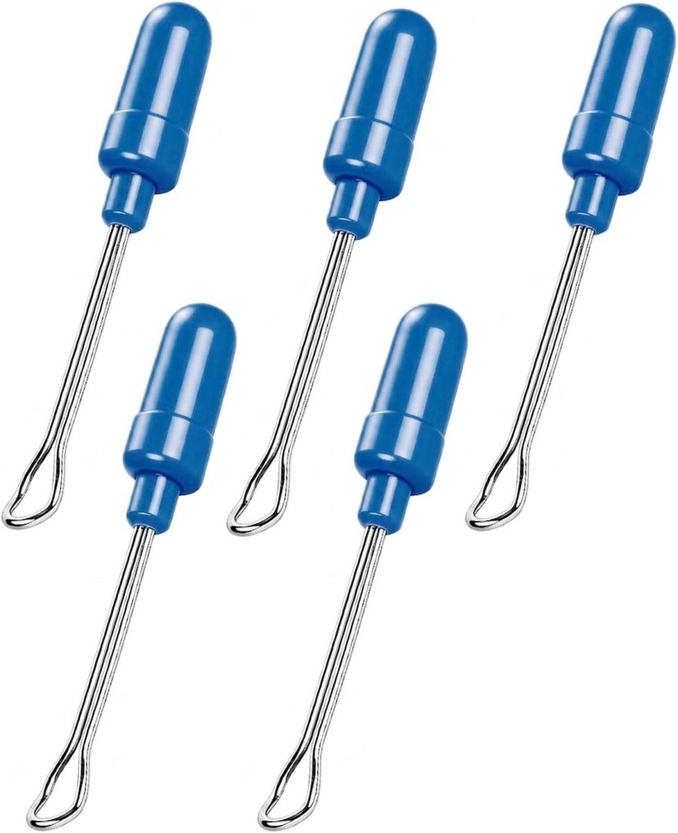 5 stuks oorreinigers, roestvrij staal, oorsmeerverwijderaar, herbruikbaar, oorlepel, oorcurette, hygiënische - ShopVlot