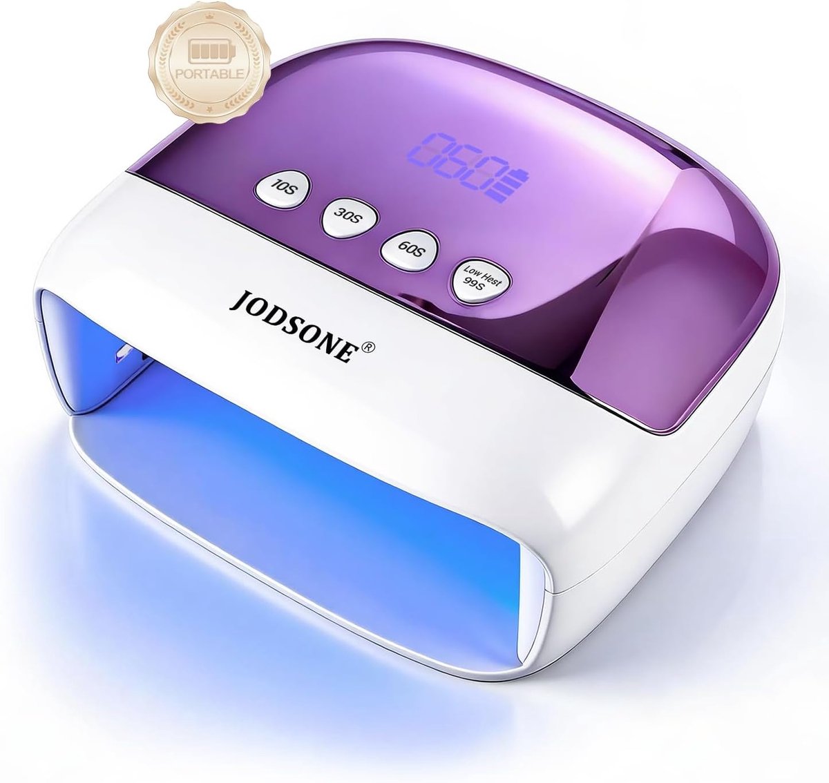 JODSONE UV-led-nagellamp, professionele gelnageldroger Pro met 45 led-kralen, automatische sensor en 4 - ShopVlot