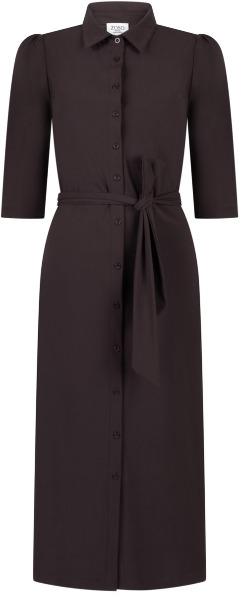 Zoso Jurk Philippa 264 Espresso Dames Maat - XXL