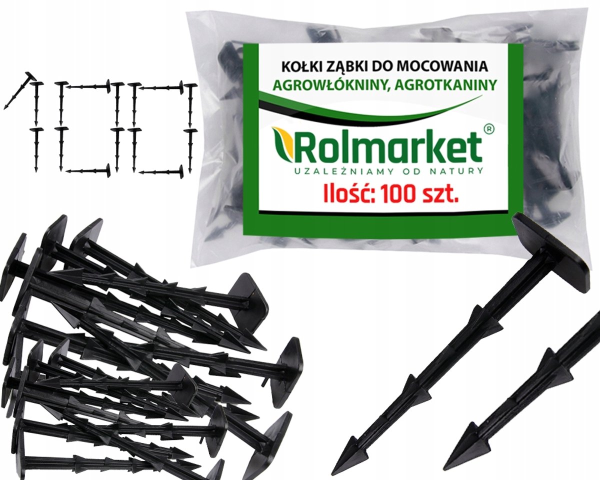 100x Grondpennen voor Agridoek en Worteldoek - 12cm