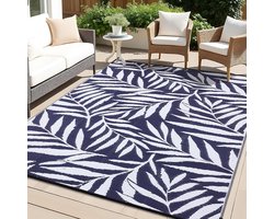 smiry Outdoor Rug, Waterproof Large Area Rugs UV Resistant Outdoor Rug, Reversible Plastic Straw Mat for Balcony - ShopVlot