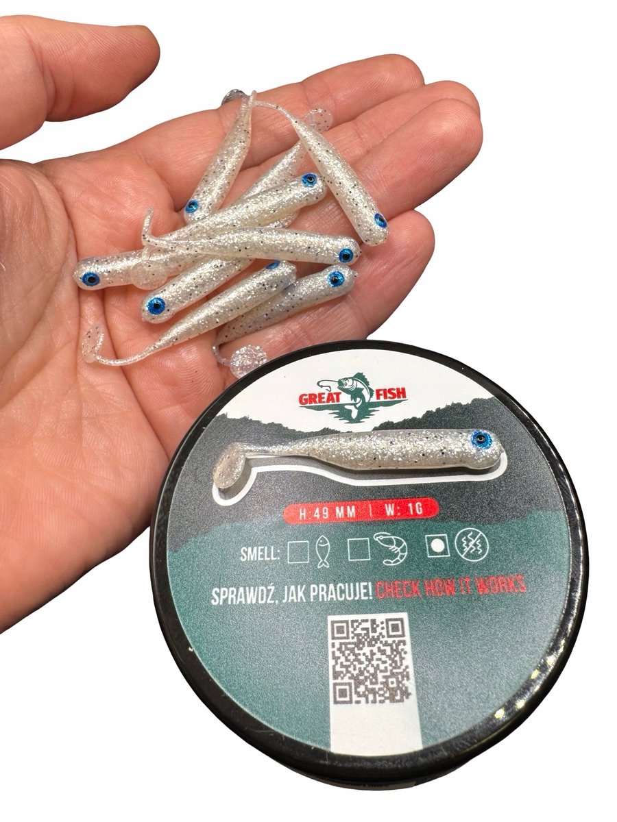 Merkloze Rubberen Kunstaasjes voor Baars & Forel - 10 Stuks