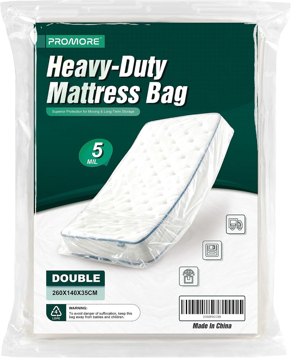 Matras beschermhoes 140 x 200 cm - Gelamineerd plastic - Robuust en herbruikbaar - Ideaal voor opslag - ShopVlot