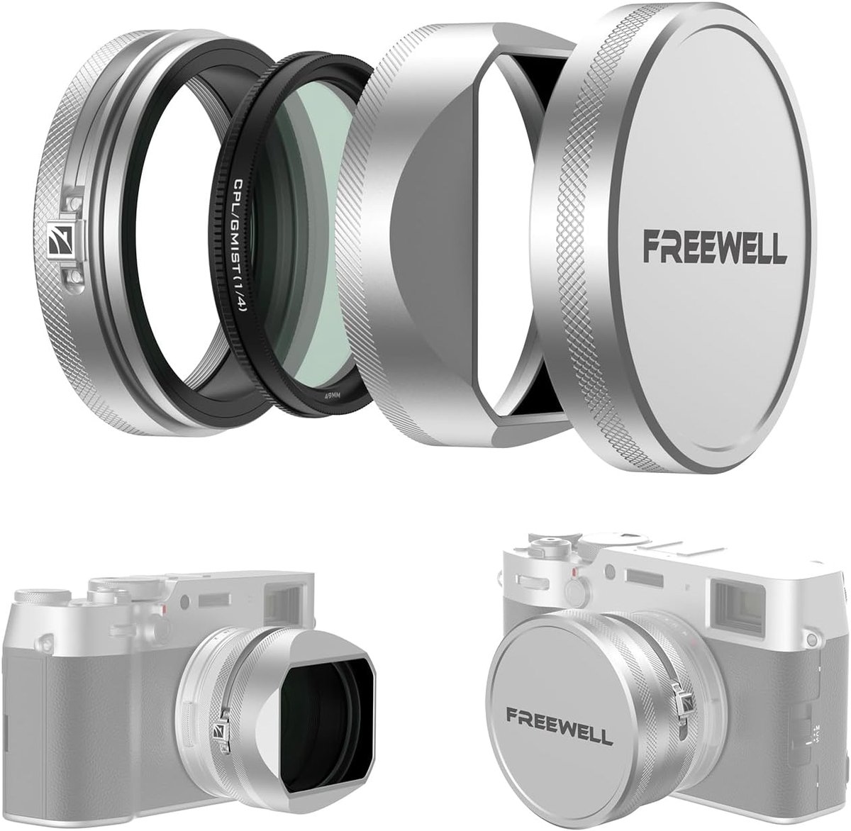 Freewell CPL/GMIST (1/4) Filter Set with Lens Hood for Fuji X100 Series - ShopVlot