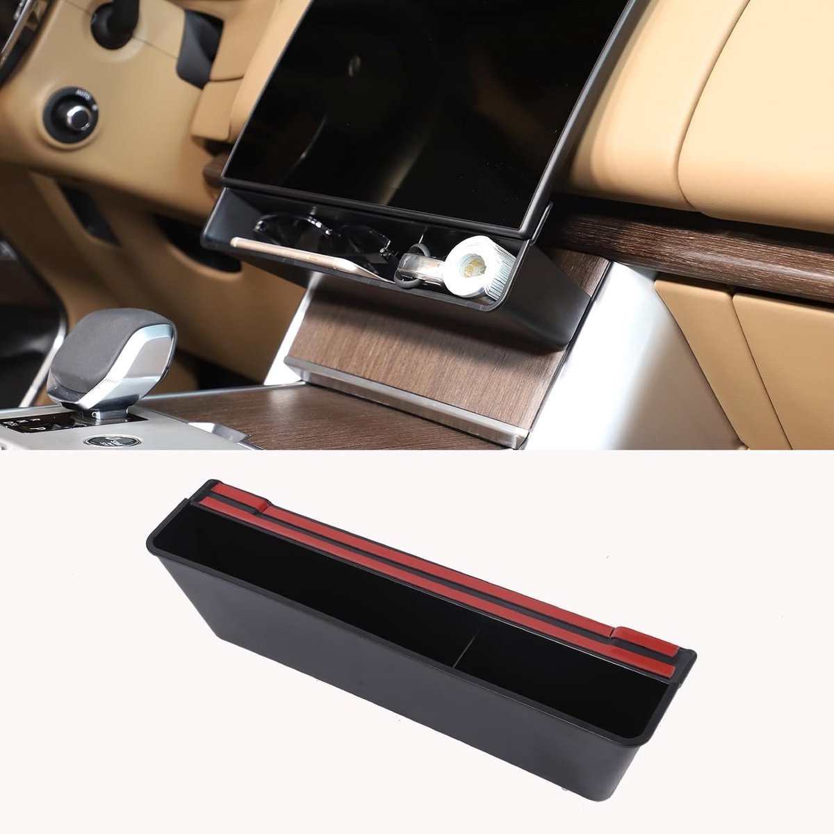 Opbergdoos voor onder het scherm, compatibel met LR Range Rover Vogue 2024 2025, middenconsole, organizer, lade - ShopVlot
