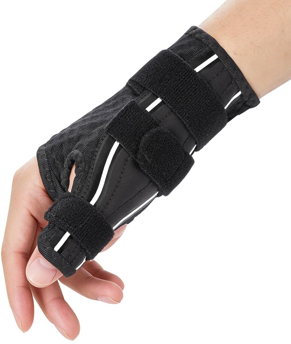 YIIFELL Thumb bandage right and left, ergonomic thumb splint, breathable thumb saddle joint bandage, thumb orthosis - ShopVlot