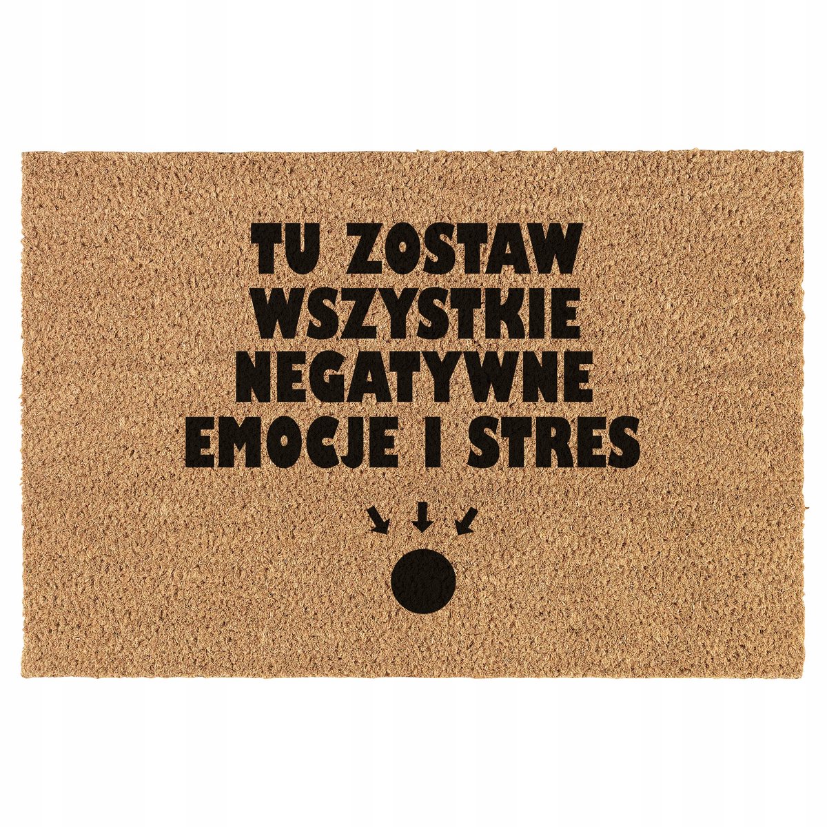 Grappige Kokosvezel Deurmat - Antislip & Duurzaam