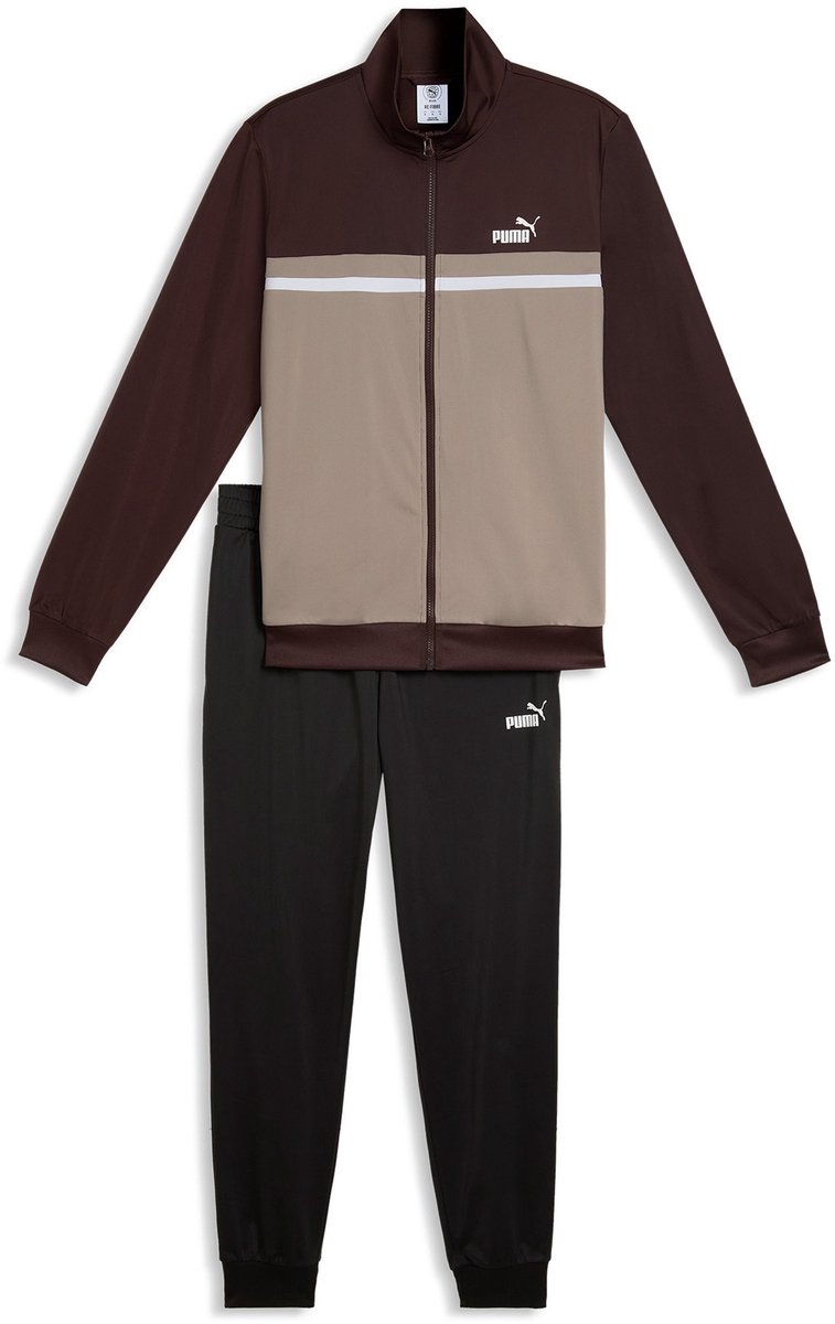Puma Trainingspak Poly Colorblock Suit Zwart