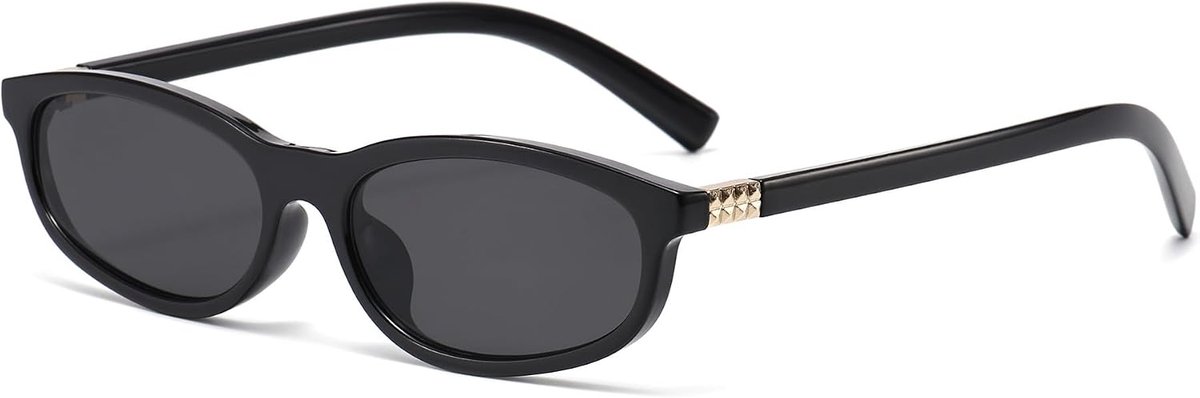 Fashion Small Oval Sunglasses Vintage Rectangular Sunglasses for Men Women Retro Glasses UV400 - ShopVlot