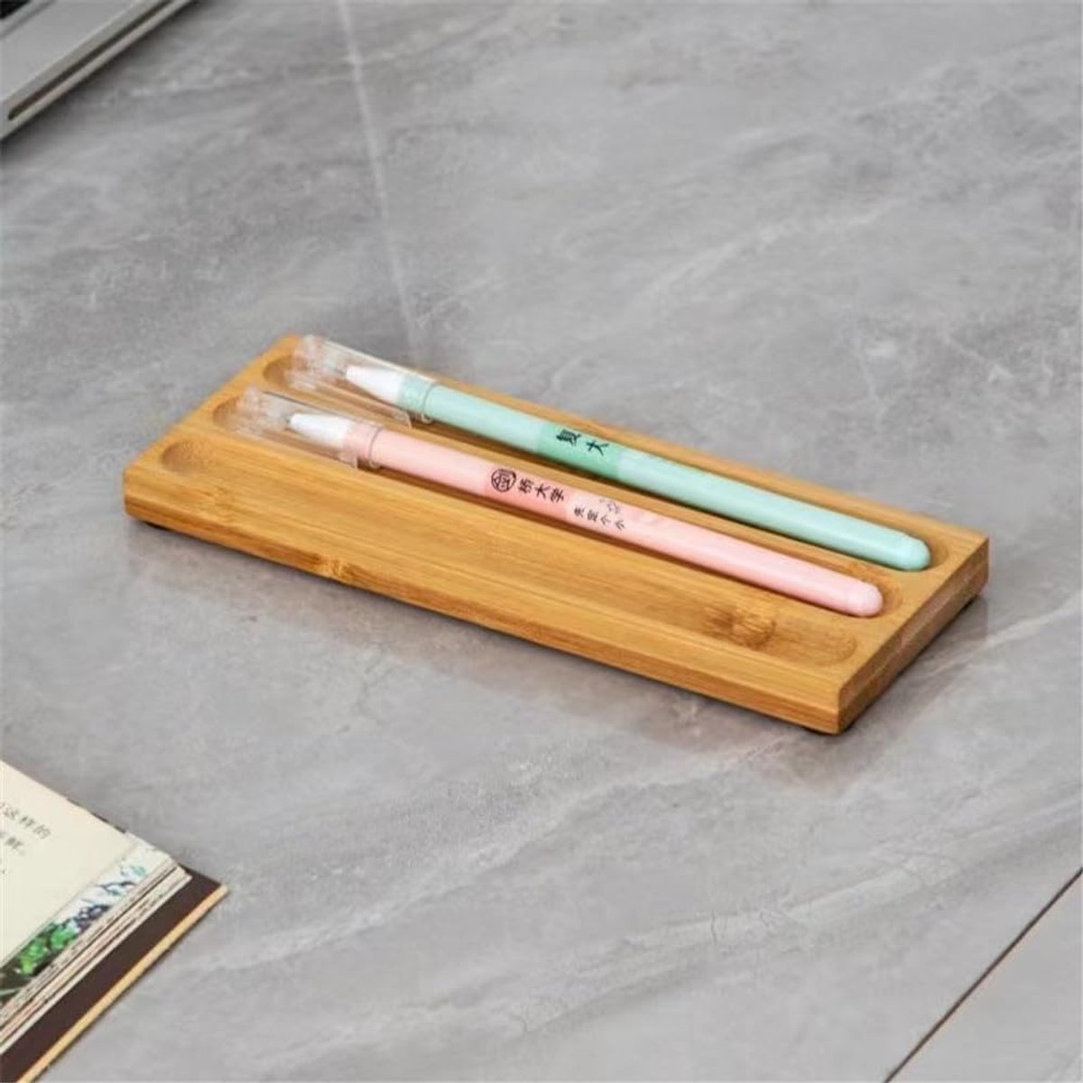 Pen holder organizer of office desks, walnut desk pen stand, golf pen tray office accessory, teacher gifts, suitable - ShopVlot