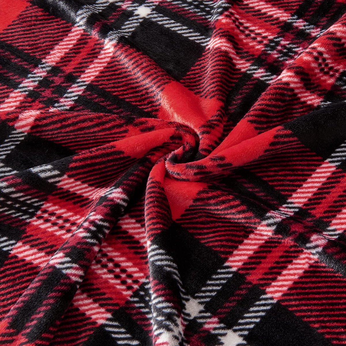 Gooi Deken 150×200cm - Flanel Fleece - Rood/Grijs - Perfect voor warme avonden - ShopVlot