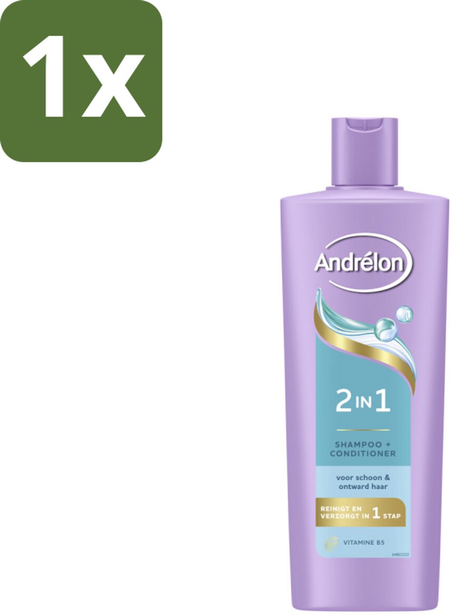 Andrélon – Shampoo 2-in-1 – Iedere Dag – 400 ml - 1 stuk